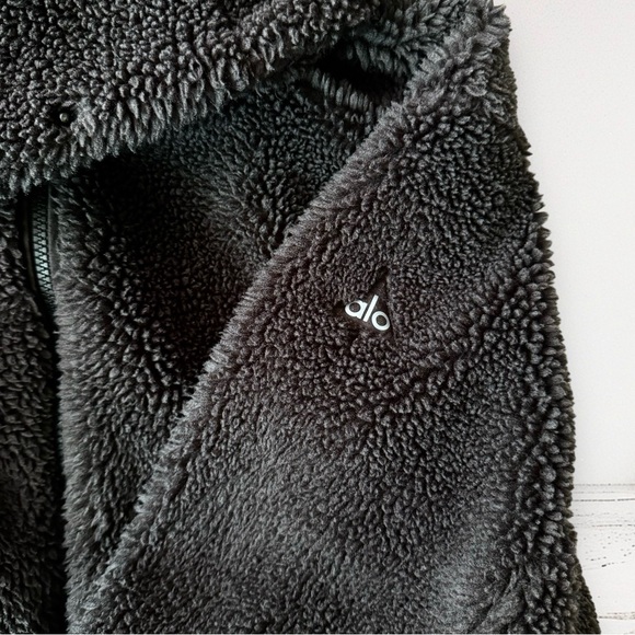 ALO YOGA Foxy Sherpa Jacket Brown Size M - Picture 8 of 16